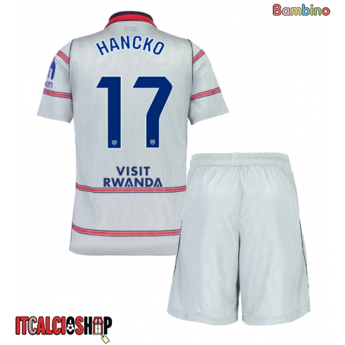 Atletico Madrid David Hancko #17 Terza Maglia Bambino 2026-27 Manica Corta (+ Pantaloni corti)